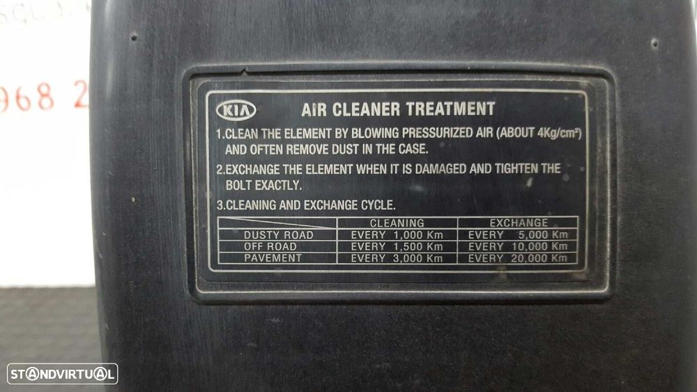 FILTRO DO AR KIA CARNIVAL II 2.9 CRDI LX - 6