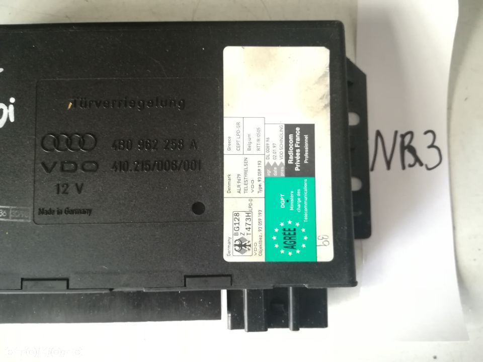 MODUŁ STEROWNIK KOMFORTU AUDI 4B0962258D - 4