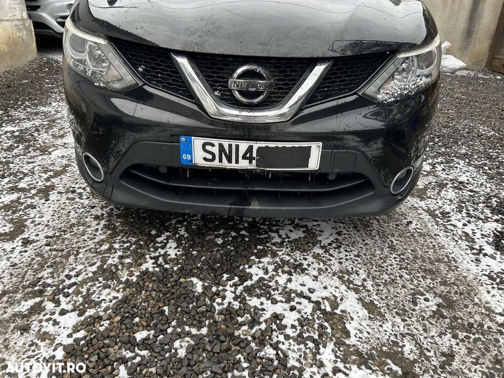 Bara fata Nissan Qashqai J11 2013 - 2017 NEGRU (1197) model fara spalatoare far - 1