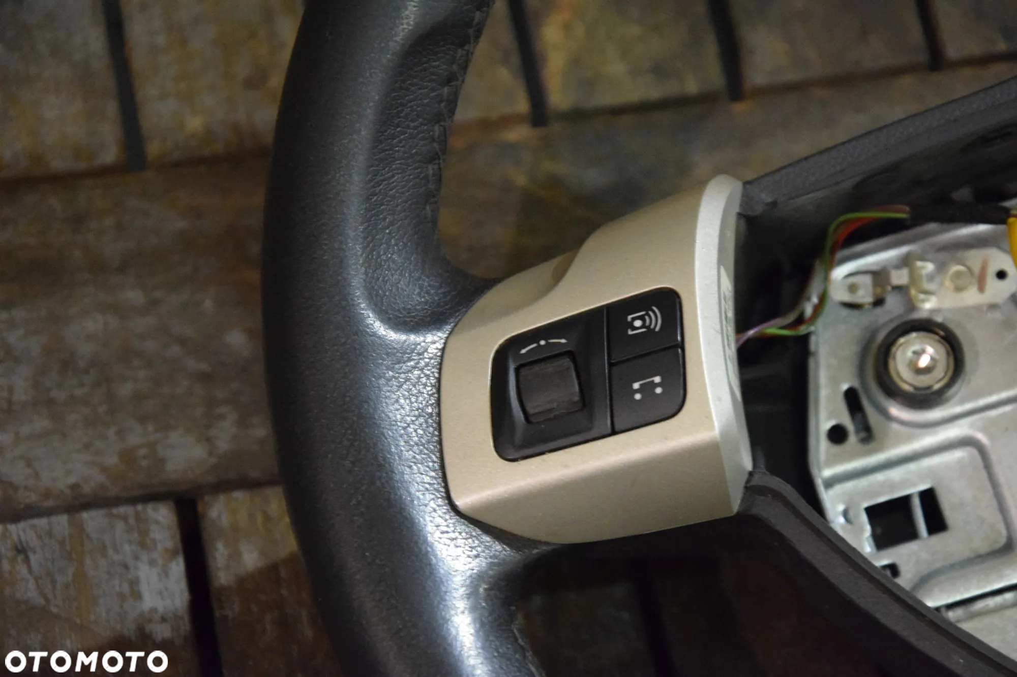 Opel Astra H Zafira B Kierownica skórzana multifunkcja SATYNOWA - 2