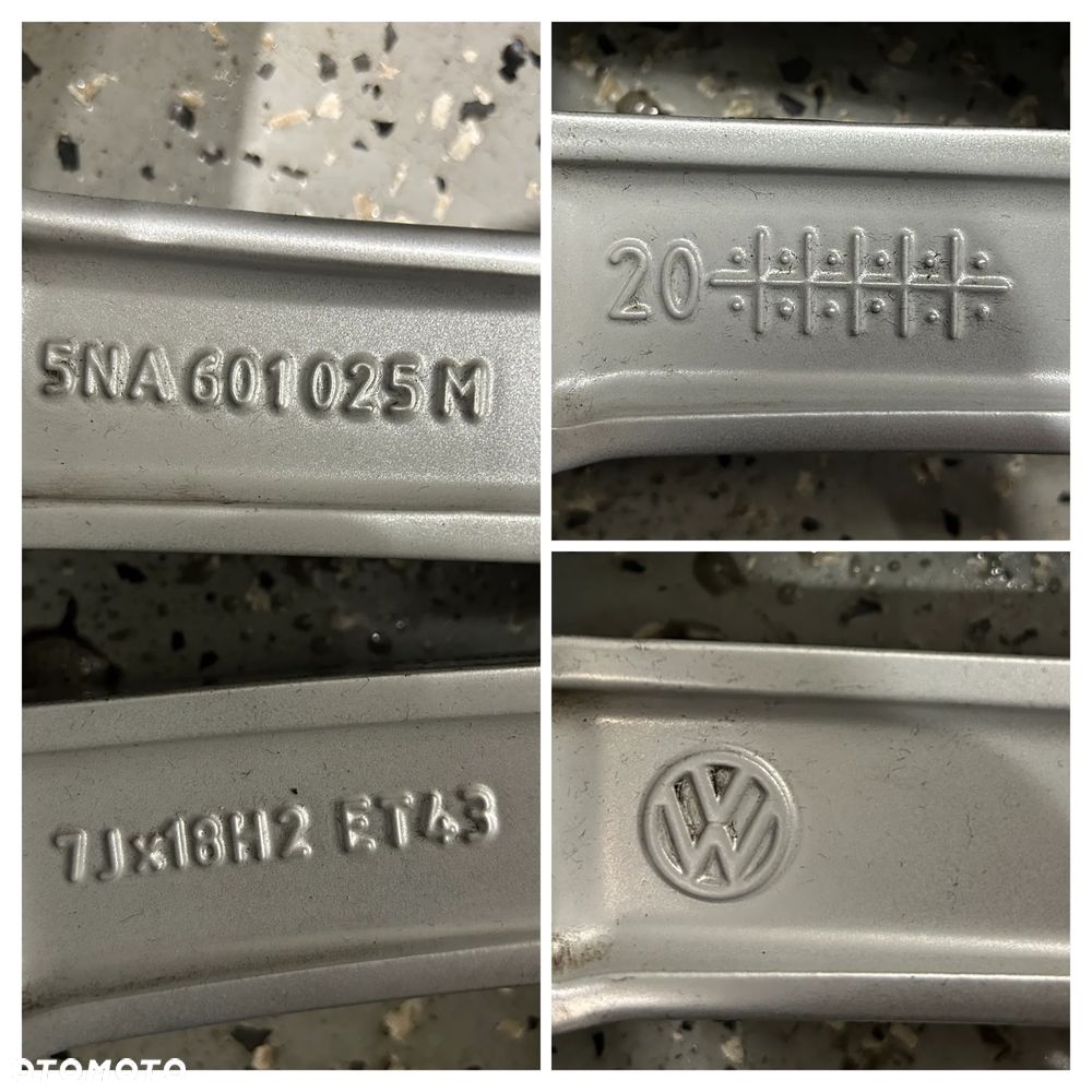 Oryginalne koła zimowe FELGI 18 VW Tiguan II Soda Kodiaq Seat Tarraco Audi Q3 Pirelli 235/55R18 7,5mm jak NOWE - 8