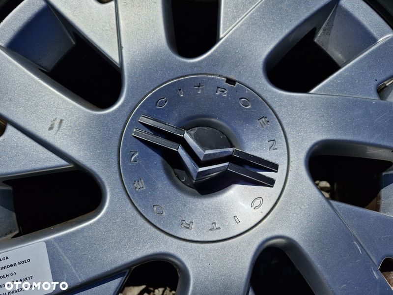FELGA ALUMINIOWA CITROEN C4 I 6.5 17 CALI 4X108 ET26 9682258880 - 4