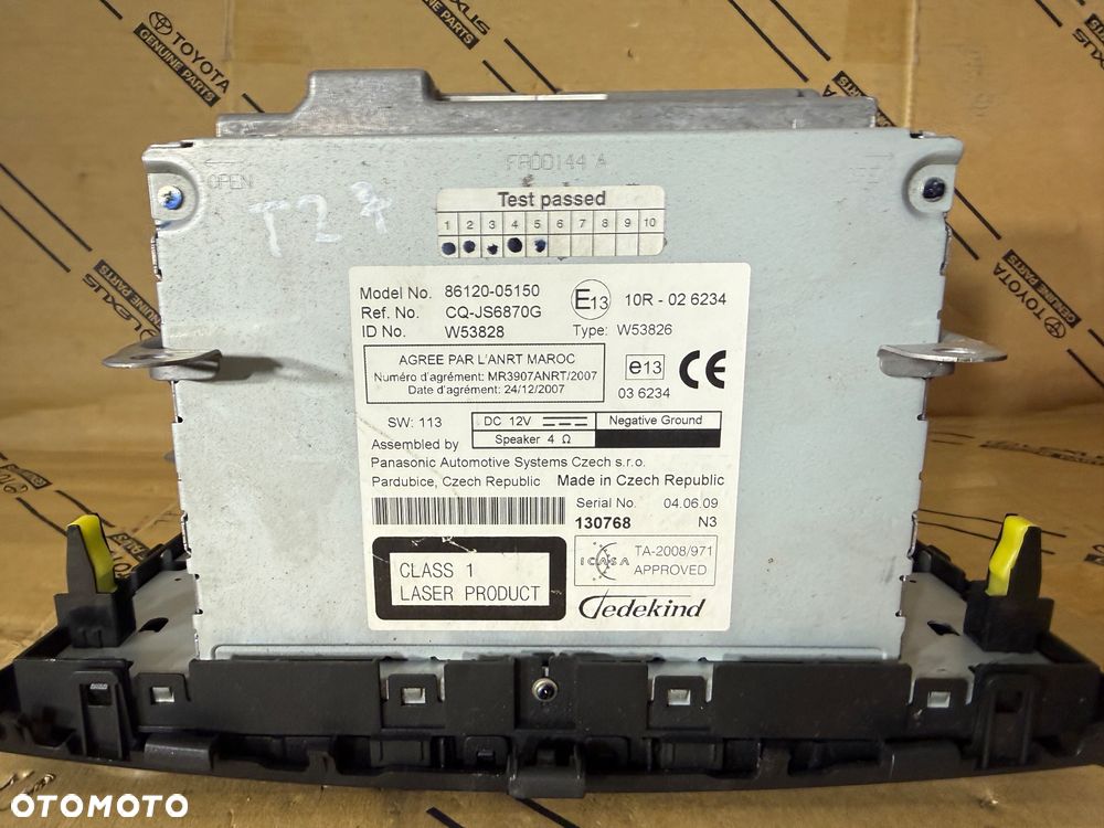 Radio Toyota Avensis T27 09-15r. Nr. 86120-05150. - 2