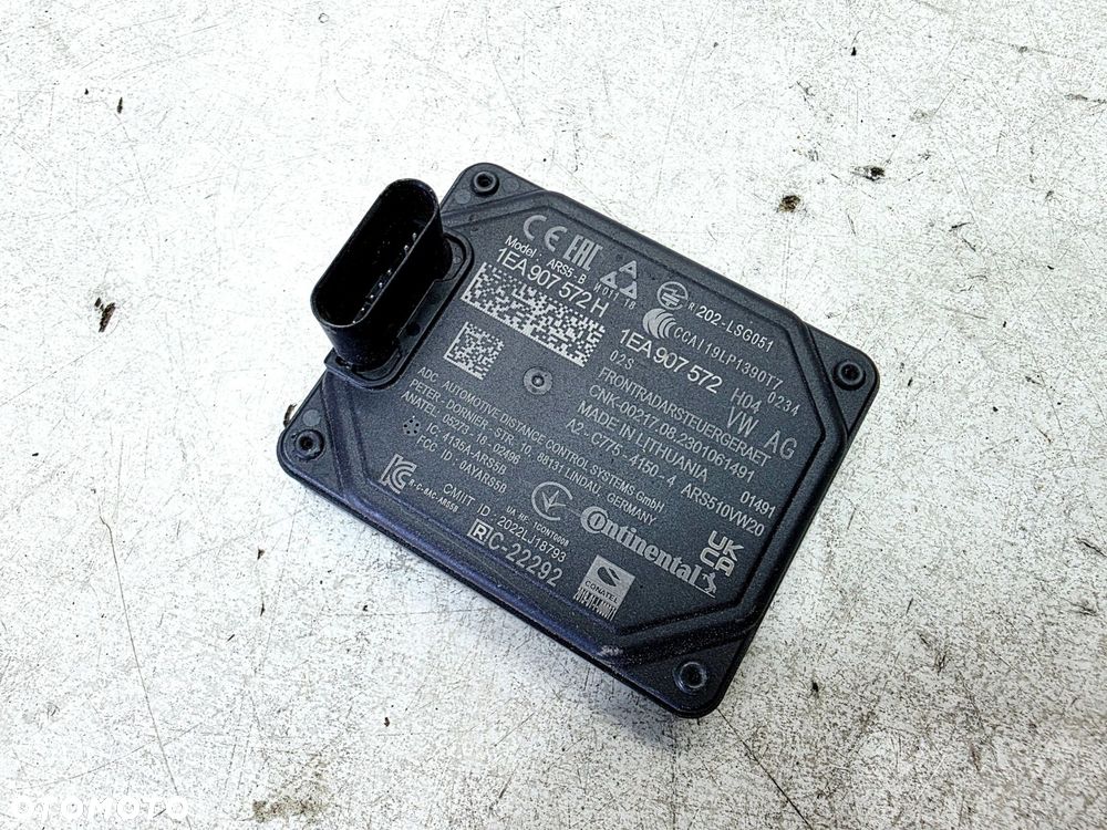 RADAR CZUJNIK DISTRONIC SENSOR ACC AUDI Q4 E-TRON 1EA907572H - 3