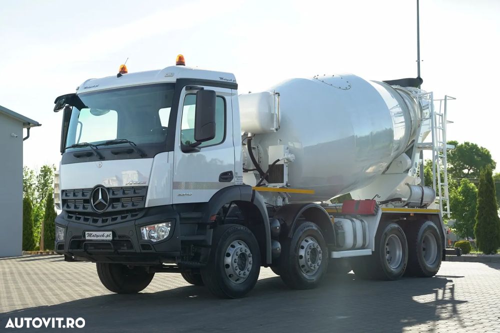 Mercedes-Benz AROCS 3240 / 9M3 BETONIERĂ / 8x4 / BETONIERĂ / AUTOMATĂ / CAMERĂ / - 1