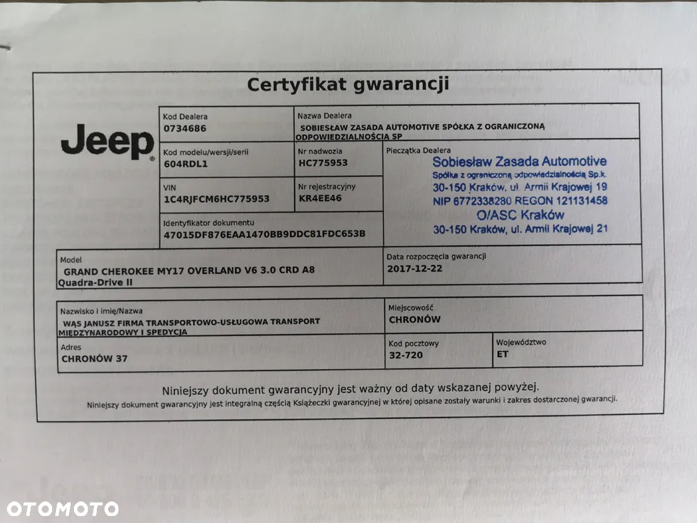 Jeep Grand Cherokee 3.0 CRD Overland - 12