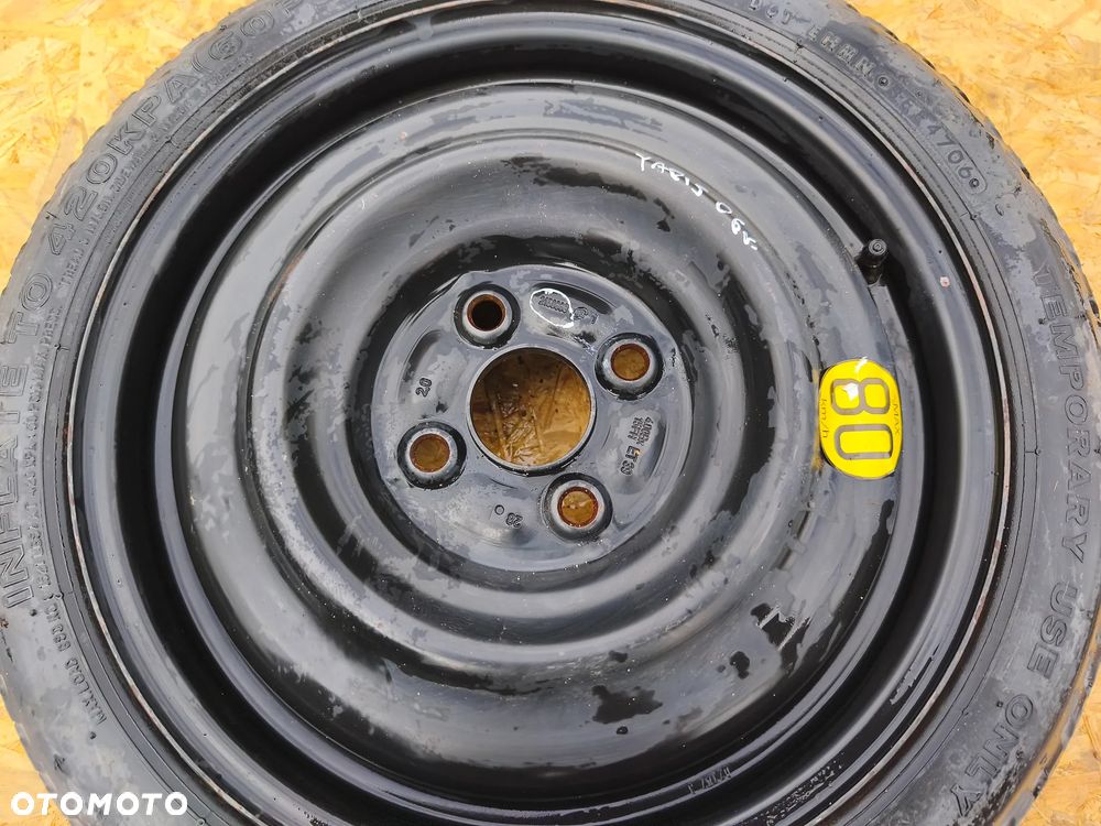 KOŁO DOJAZDOWE ZAPASOWE 15 CALI TOYOTA YARIS II 4X100 - 2