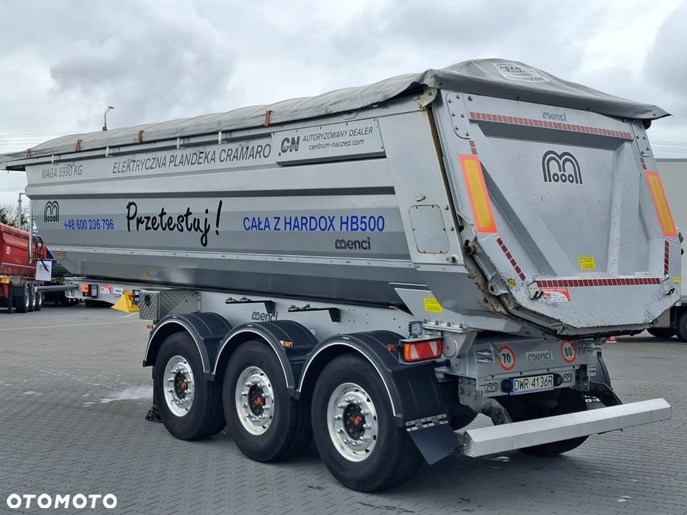 Menci Stalowa wywrotka 27m3, Elektryczny dach, Hardox - 3