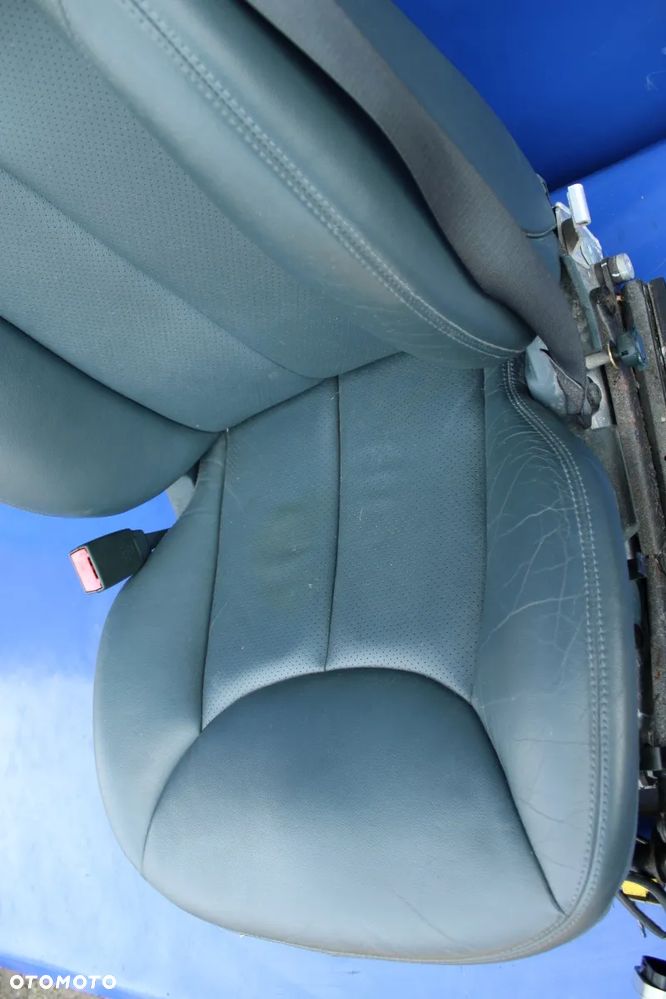 Fotel + pas lewy kierowcy niebieski OE Mercedes SL R230 W230 - 10