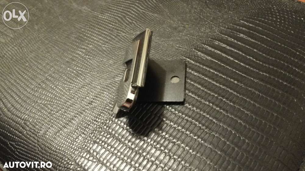 Emblema vw r-line metal negru/crom - 2