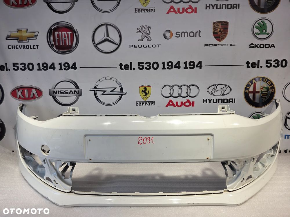 VW POLO 6R0 V 09- ZDERZAK PRZEDNI PRZÓD BEZ SPRYSKÓW I BEZ PDC NR 6R0807211 NR AUKCJI NZ2091 - 1