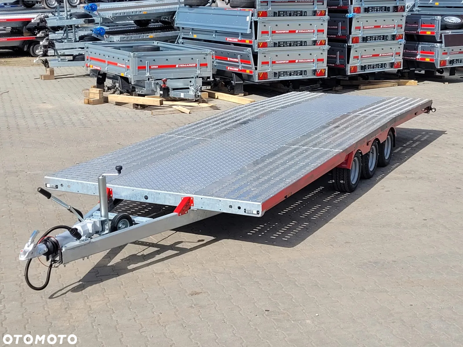 TA-NO Dostawa Laweta raz łamana 600x210cm DMC3500kg BARDZO NISKA wypełnienie blacha alu - 11