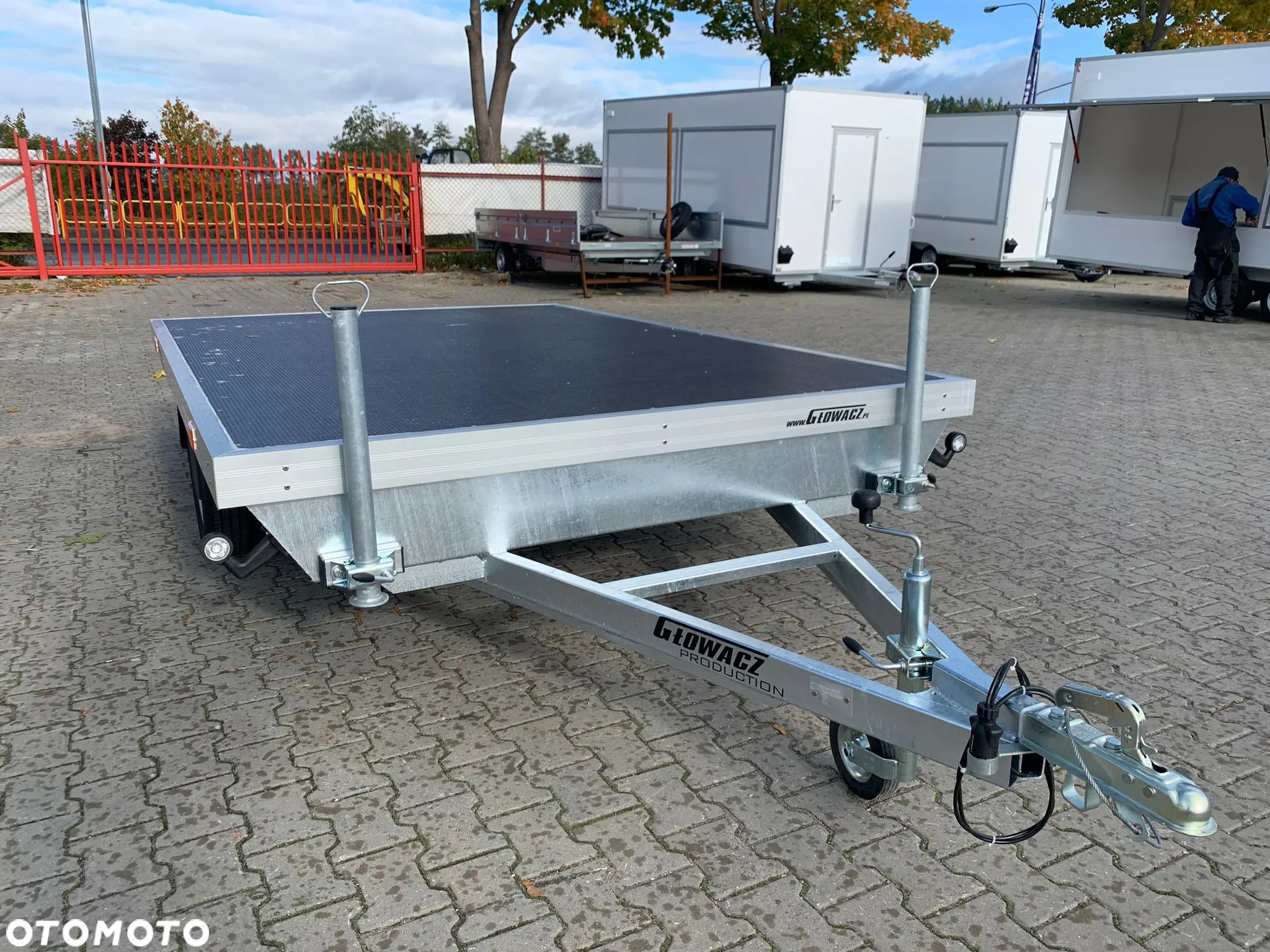 Głowacz Przyczepa do transportu saun, jacuzzi , bali itd.Wymiar 300×200 cm, wyposażona w podpory - 6