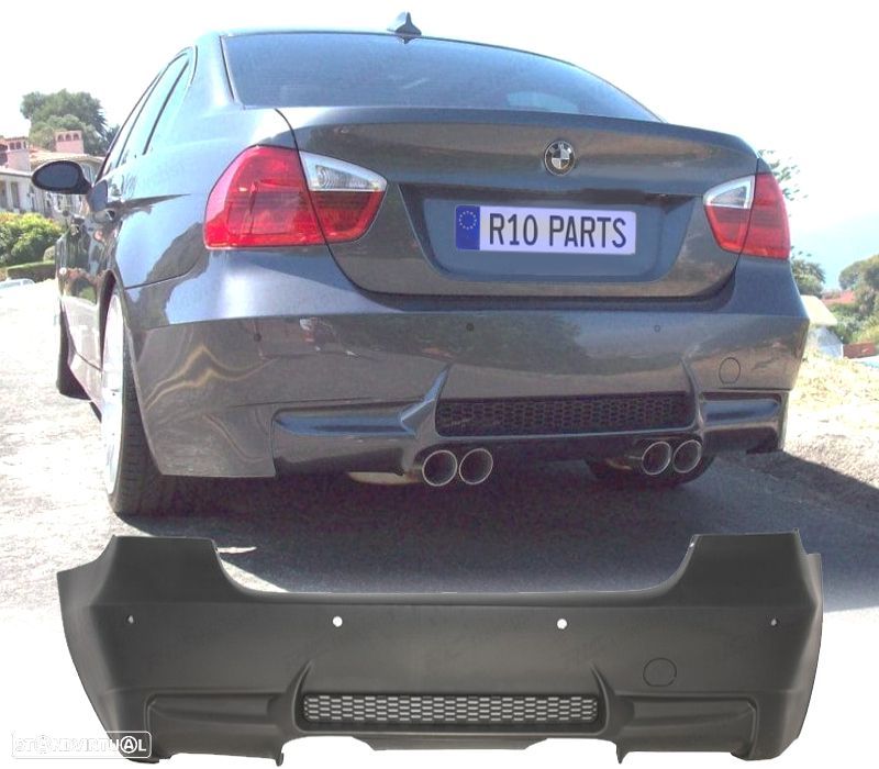 PARA-CHOQUES TRASEIRO BMW E90 LOOK M3 PDC - 1