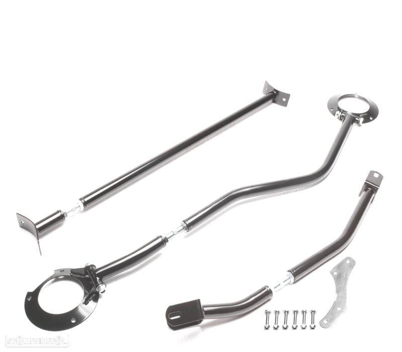 KIT BARRAS ANTI-APROXIMAÇÃO AJUSTÁVEIS VOLKSWAGEEN VW DERBY 81-84 PRETO - 1