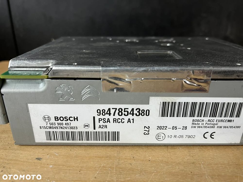 PEUGEOT Traveller Citroen Jumpy III Nawigacja radio czytnik nawigacji 9847854380 - 3