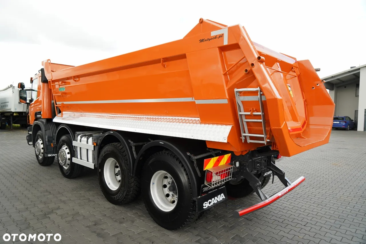 Scania P 410 / 8x4 / WYWROTKA TYLNOZSYPOWA / 21 TON ŁADOWNOŚCI / OPONY 100% - 9