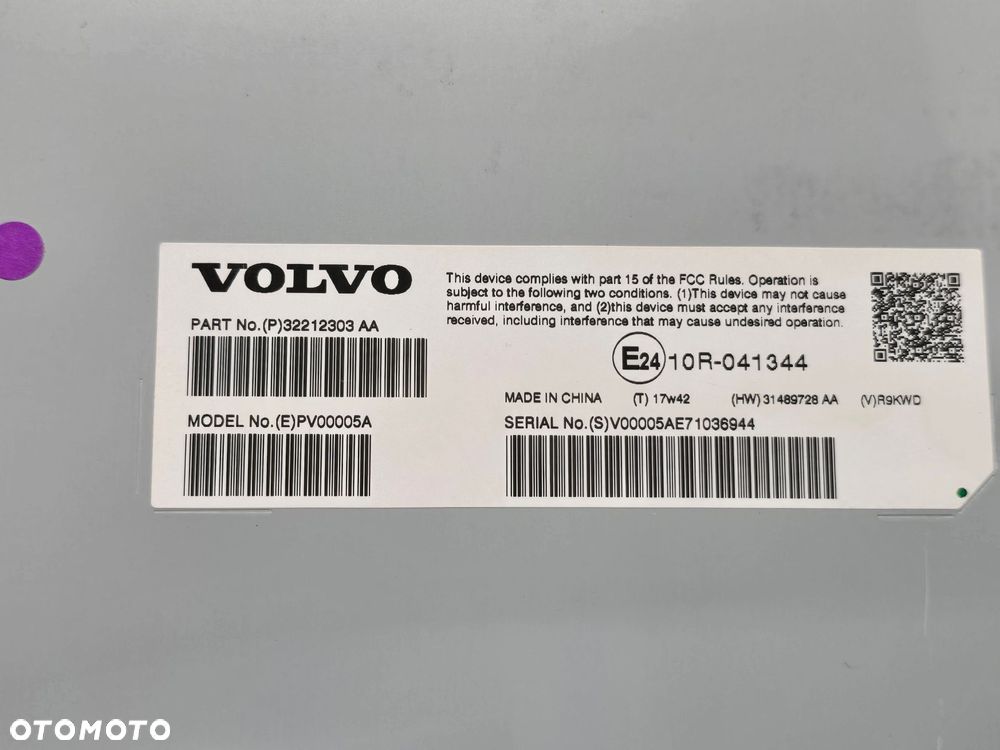 VOLVO S90 V90 17R MODUŁ WZMACNIACZ RADIA 32212303 - 2