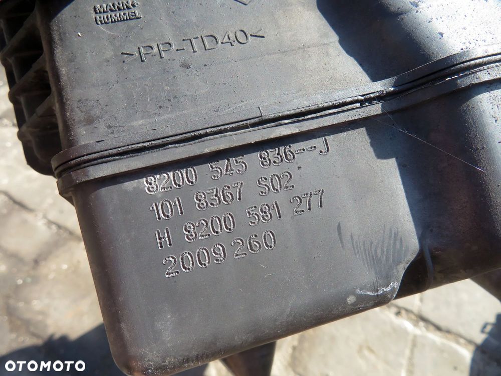 OBUDOWA FILTRA POWIETRZA 8200545836J LAGUNA III PH1 2.0 DCI  RENAULT 2007-2012 - 4