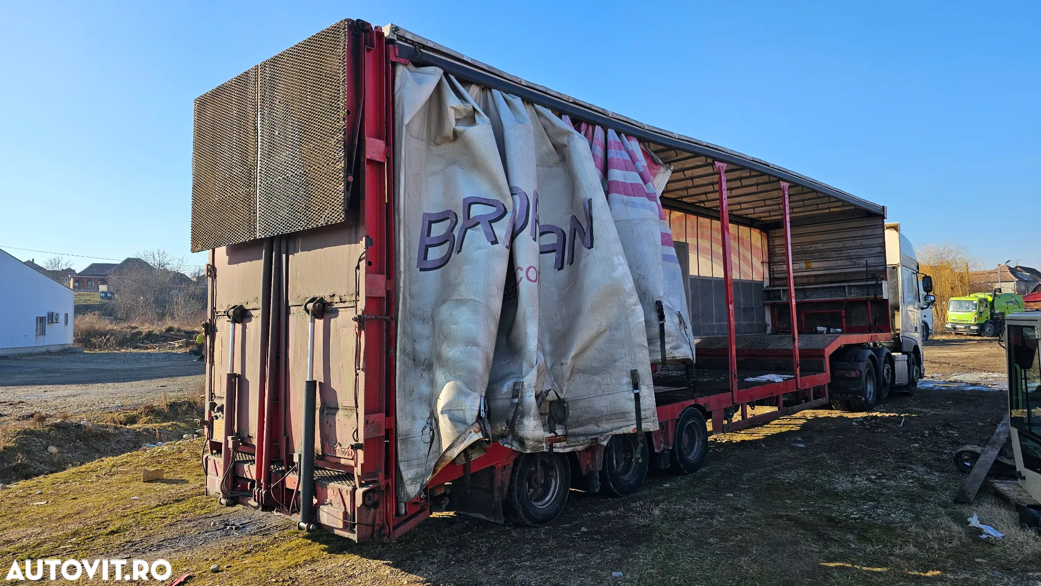 Nooteboom Trailer 3 axe cu prelată - 6