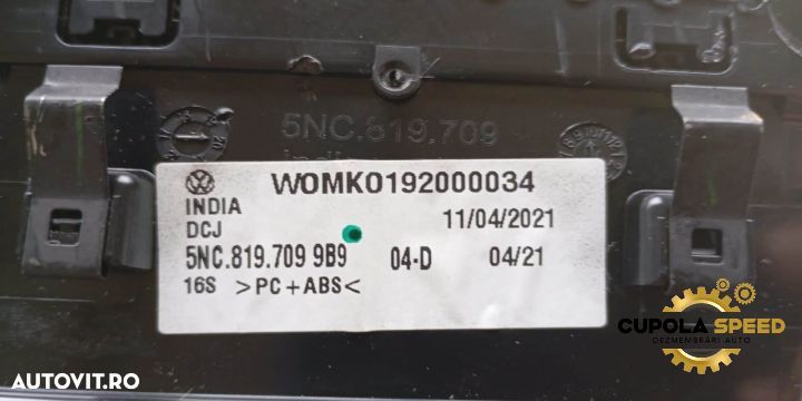 Grila ventilatie bord stanga 5NC8197099B9 Volkswagen VW Tiguan 2 [fac - 3