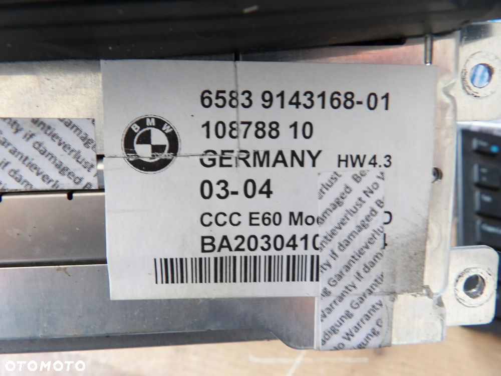 BMW - E60,E61 - RADIO NAWIGACJA - DVD - 9143168 - 2