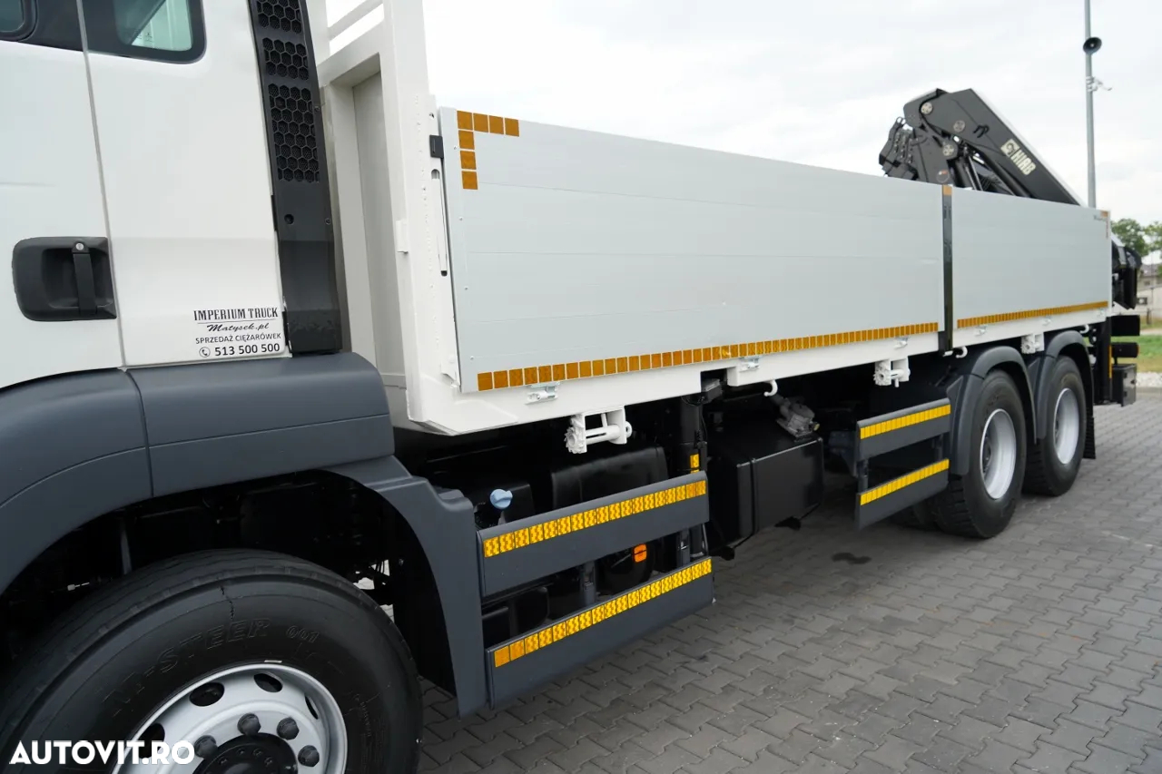 MAN TGS 26.360 / 6X4 / BOTTOM 6.5 M + HDS HIAB 211 EP-5 / CAPACITATE MAXIMĂ DE RIDICARE: 6 900 KG / RADIOCOMANDĂ / ROTARE / MANUALĂ / EURO 6 - 14