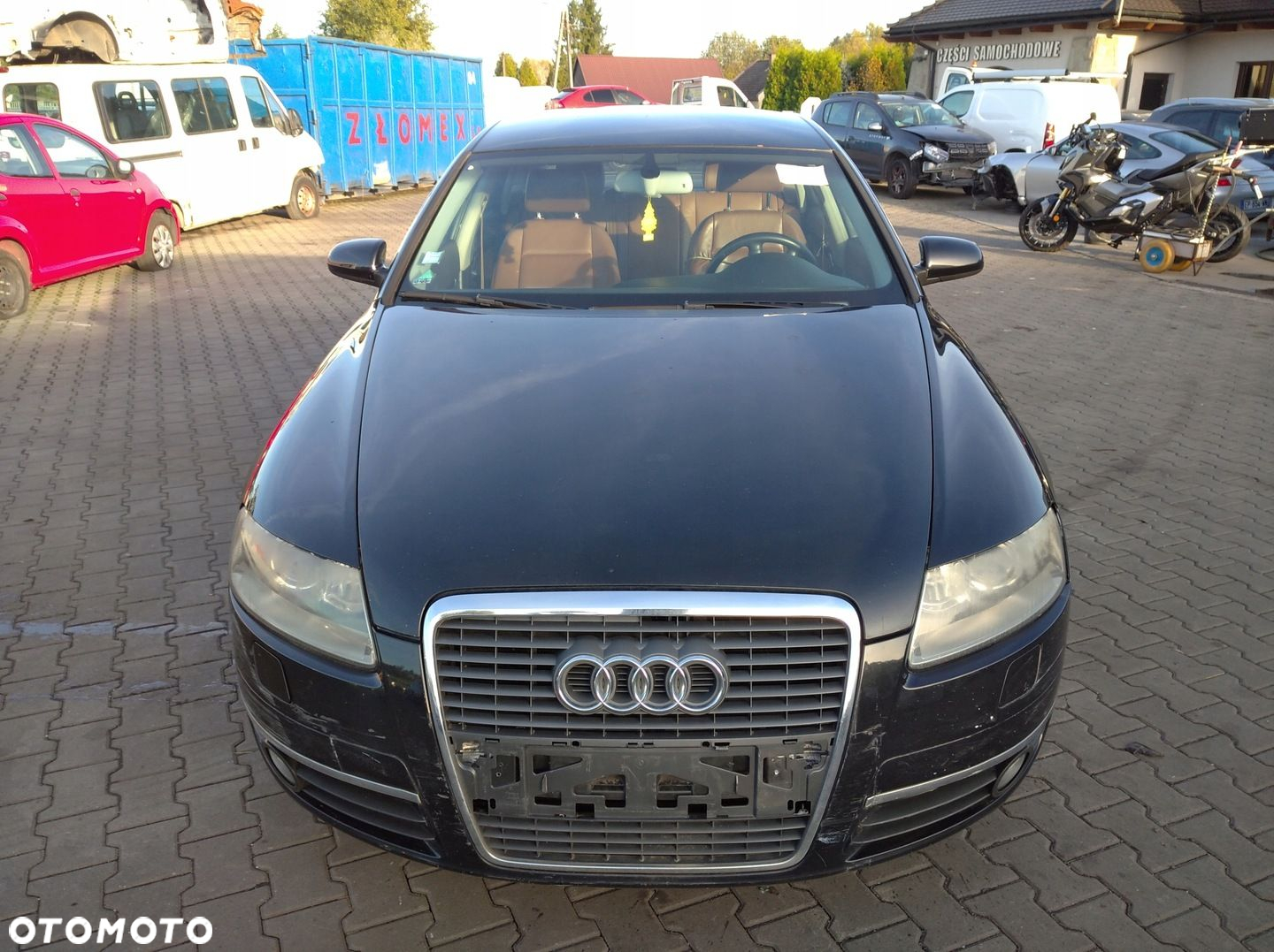 AUDI A6 C6 4F 2.7 TDI PRZÓD ZDERZAK BŁOTNIK MASKA XENON LAMPA CZARNY LZ9Y - 4