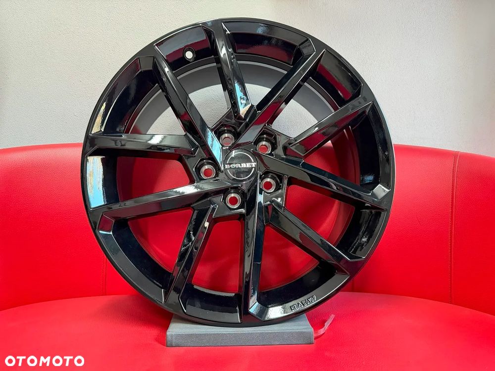 Felgi aluminiowe BORBET N 5x112r18 et46 CZARNE AUDI VW SKODA  nowe!!!! - 1
