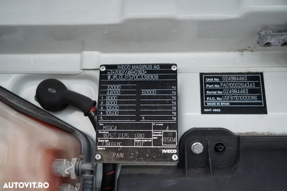 Iveco TRAKKER 450 / 8x4 / BASCULATOR / HYDRODOXY / BORDMATIC / EURO 6 / - 38