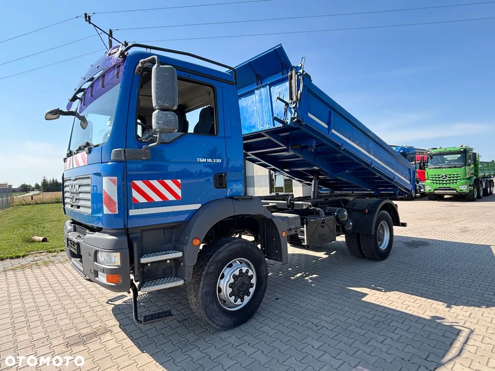 MAN TGM 18.330 4x4 napęd na wał , Meiller wywrotka, hydraulika, blokady , reduktor (nie TGS, AXOR ) - 2
