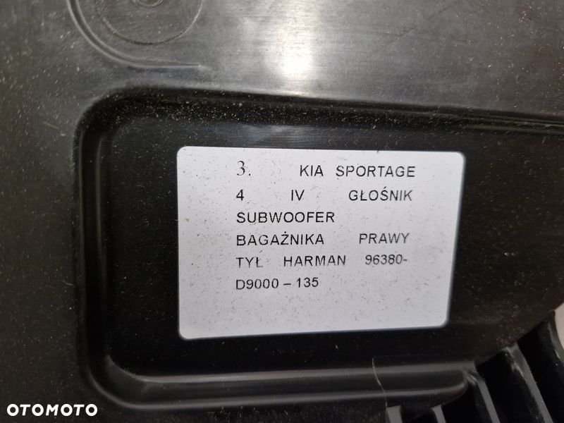 kia sportage iv 4 głośnik subwoofer bagażnika tył harman 96380-d9000 - 2