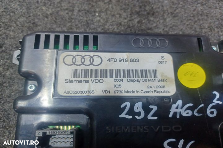 Display bord 4F0919603 Display ecran afisaj bord navigatie mmi Audi A - 3