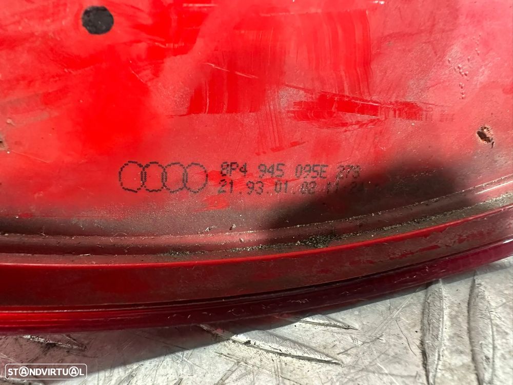 .Conjunto Farolins Tras Traseiro Direito Esquerdo Original Audi A3 Facelift Sportback 5 Portas 8P4945095E 8P4945096E 2009 - 2013 - 14