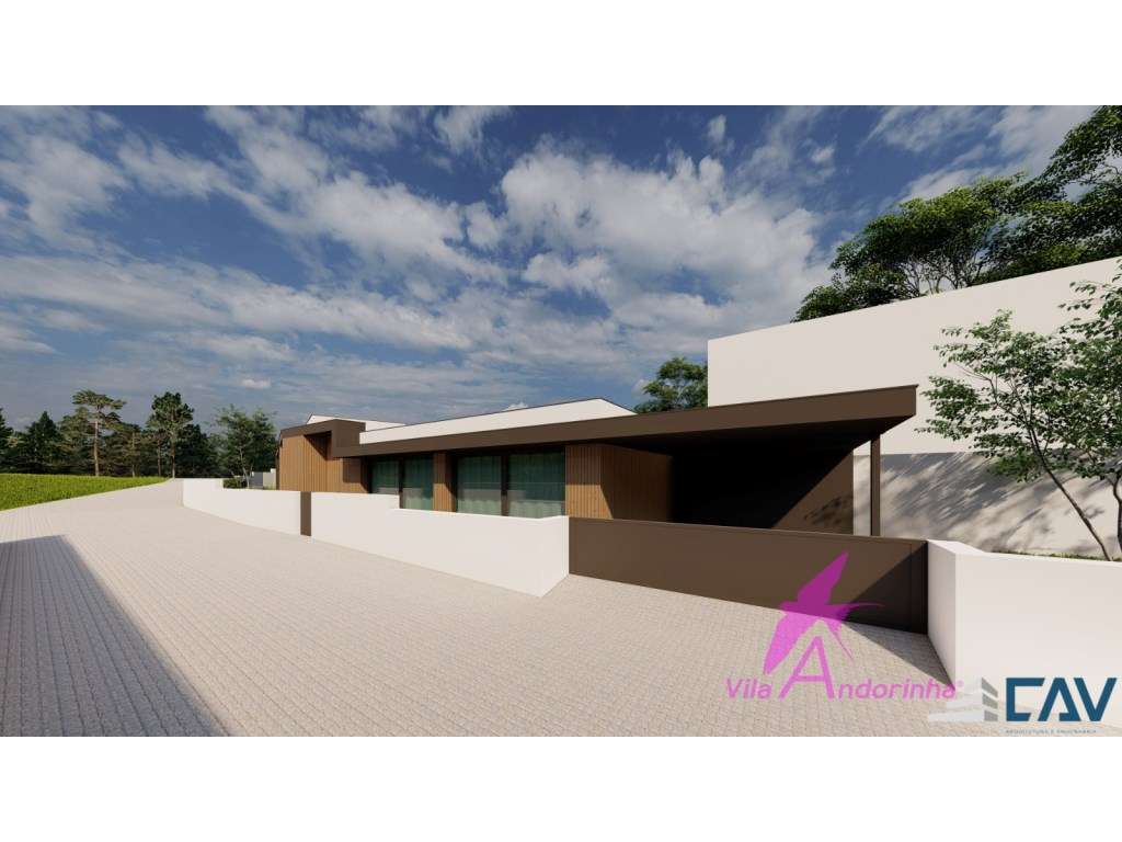 Terreno com projeto aprovado para moradia térrea T3 em Moledo - Grande imagem: 4/9