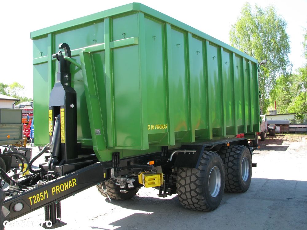 Pronar Przyczepa hakowa PRONAR T-285/1 - 17,7t do obsługi kontenerów rolniczych, budowlanych i komunalnych oraz platform  transportowych,  Kontener KO-04 -13,5t, Kontener KP-10 -7ton - 5