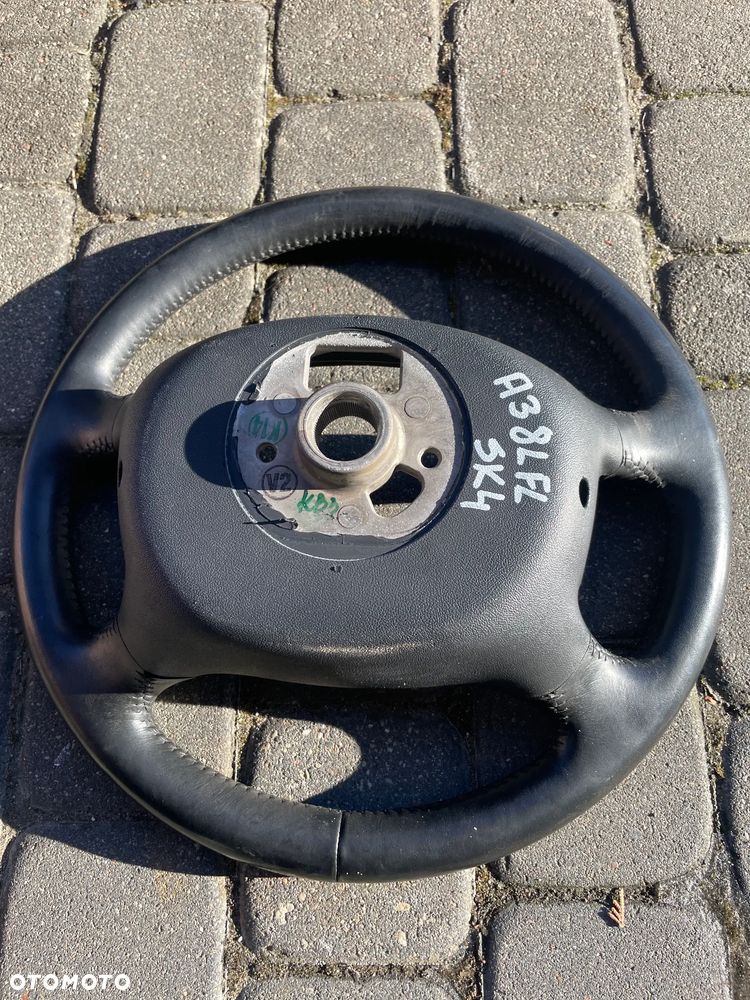 KIEROWNICA Z PODUSZKĄ skórzana bdb ładna AUDI A2 8Z A3 8L A6 C5 8Z0419091E - 8