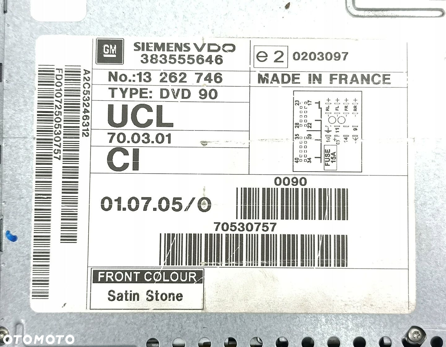 RADIO OPEL ASTRA H 13262746 DVD 90 NAVI - 3