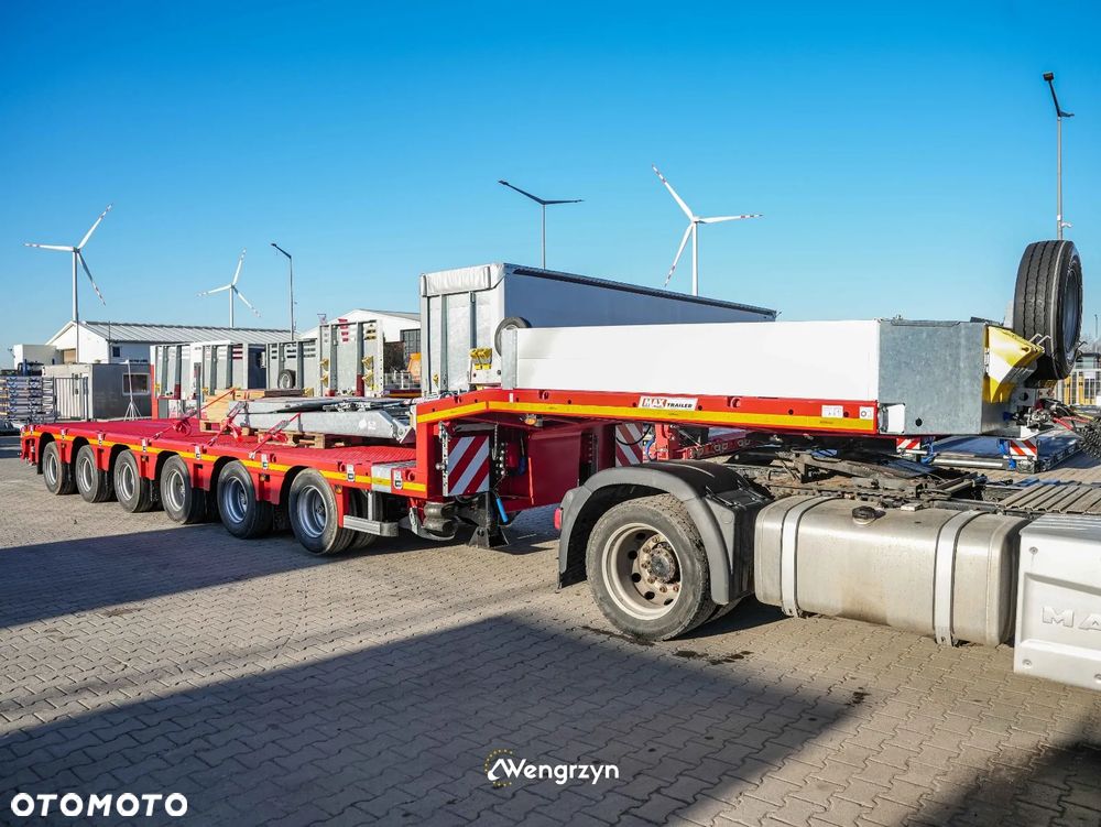 MAX Trailer 6 osiowe semi, rozciągana, najazdy hydrauliczne - 7