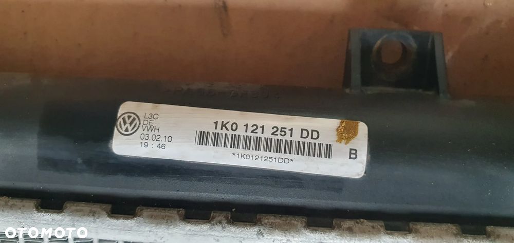 Chłodnica wody płynu VW Golf VI 6 Plus 1.6 TDI 1K0121251DD - 6
