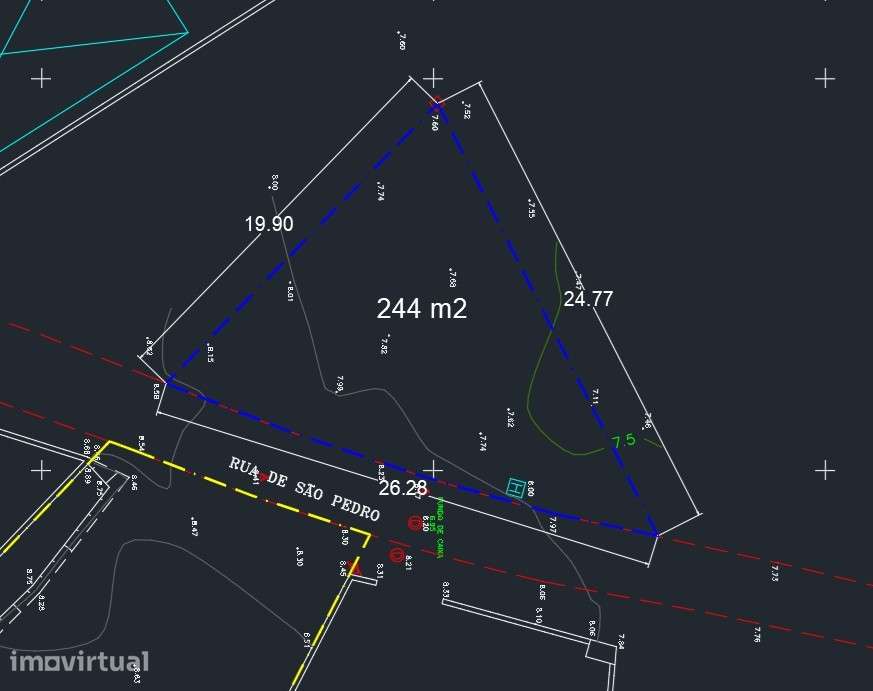 Terreno de 244,00 m² em Caldas da Rainha - Grande imagem: 4/4