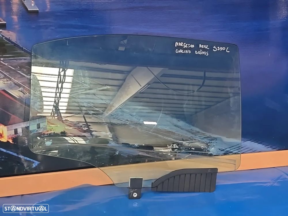 Vidro da porta traseira direita vidro laterais para mercedes w221 S class Li 2006- SOLARGREEN (2x no estoque) - 2