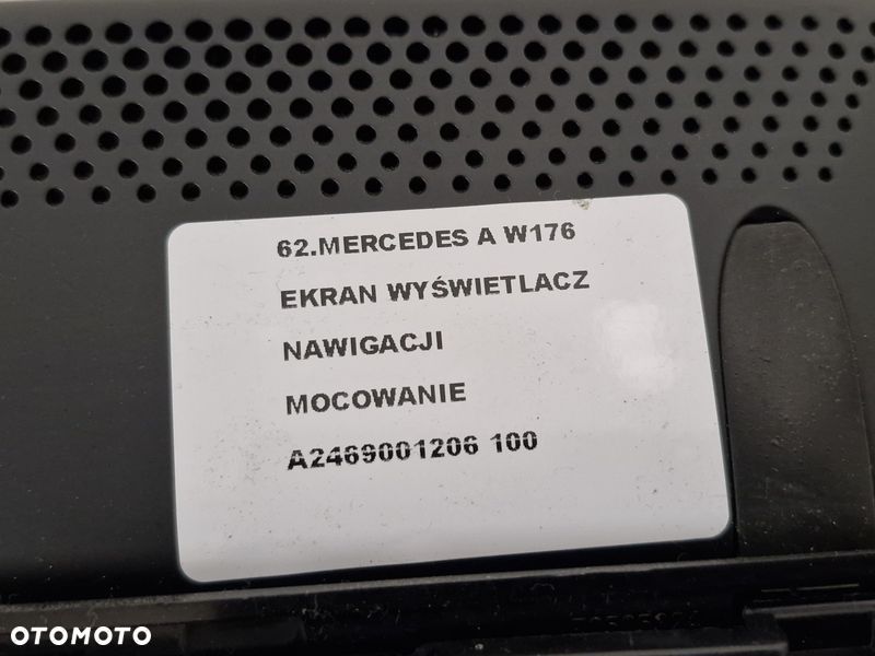 mercedes a w176 ekran wyświetlacz nawigacji mocowanie a2469001206 - 7