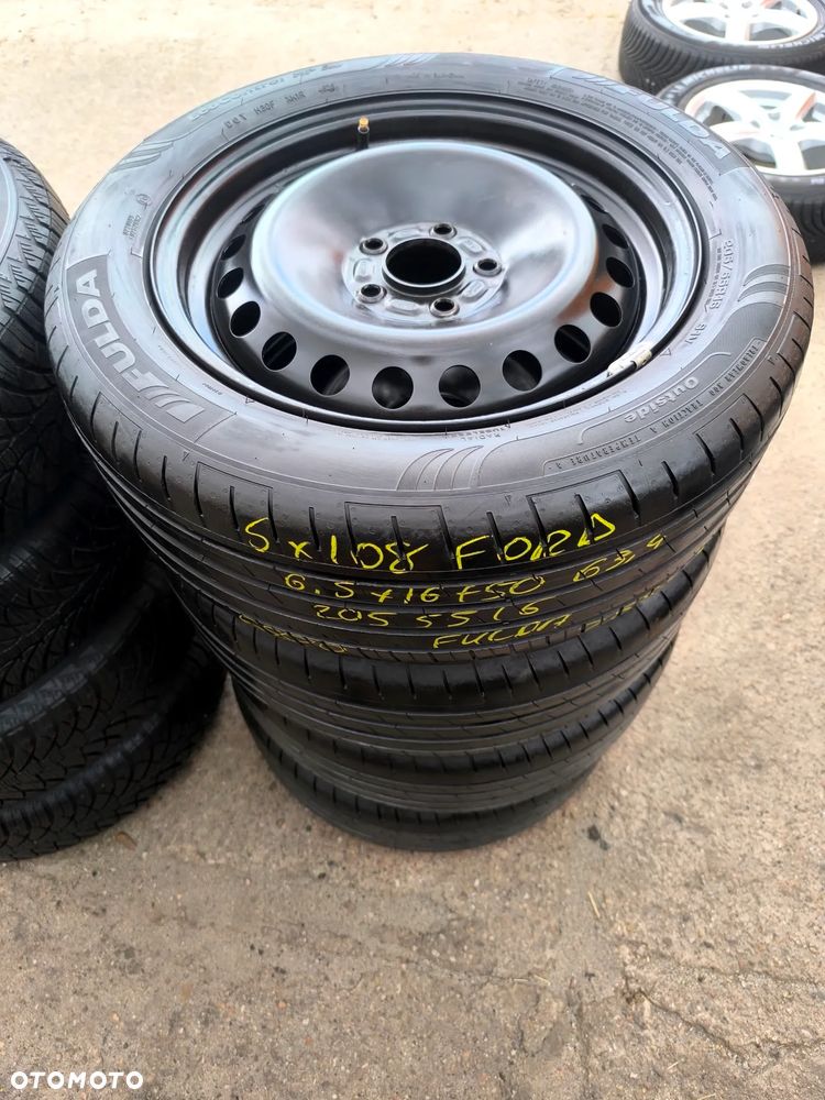 5x108 Felgi Stalowe Stal 16 Koła letnie Lato FORD MONDEO MK3 MK4 FOCUS KUGA CMAX TOURNEO TRANSIT CONNECT VOLVO C30 V40 S40 V50 V40 CC 7mm Legnica ALU-RAD 205/55 20r. - 2