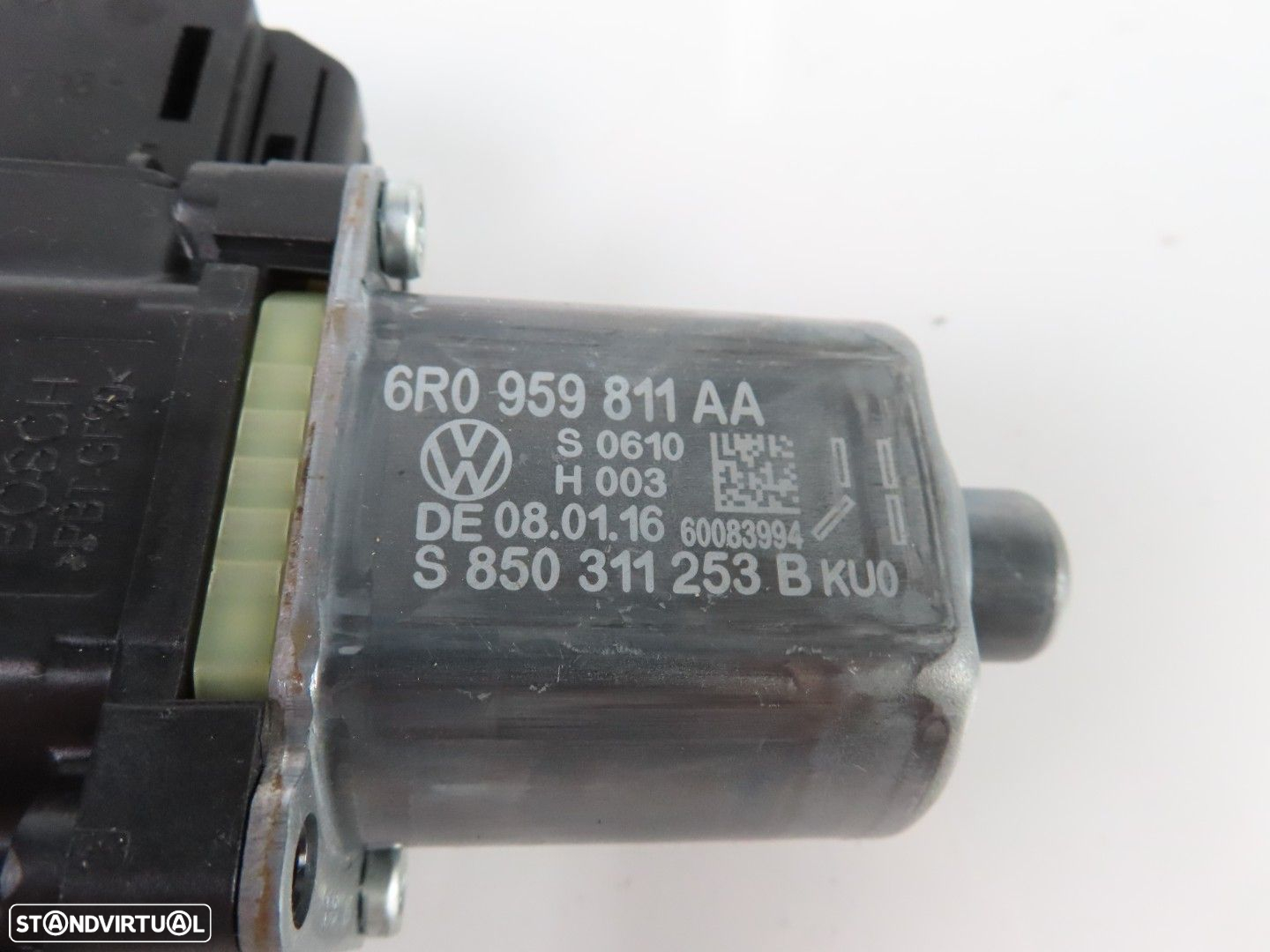 Motor elevador Esquerdo/Trás Usado / Original VW POLO (6R1, 6C1) 6R0959811AA - 4