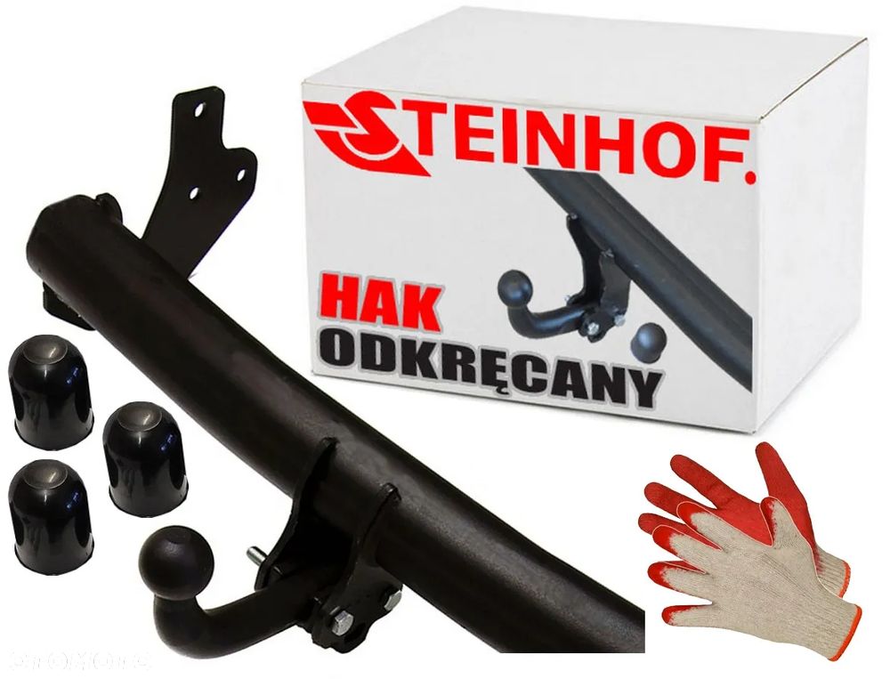 STEINHOF HAK HOLOWNICZY Z KULA ODKRĘCANĄ+KAPTURKI do FIAT SCUDO 2II 2007-2016 L1+L2+MAX VAN - 1