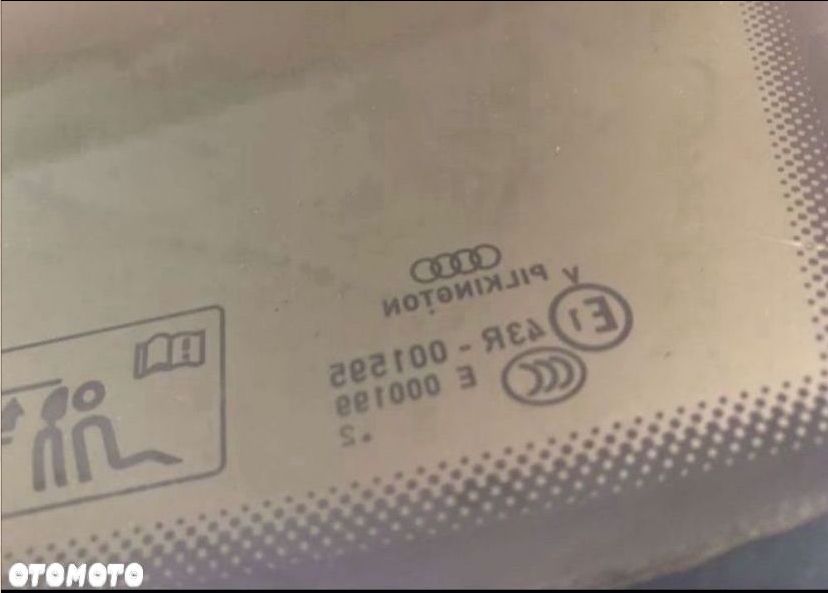 43R-001595 szyba karoserii lewa audi a5 8t sportback - 3