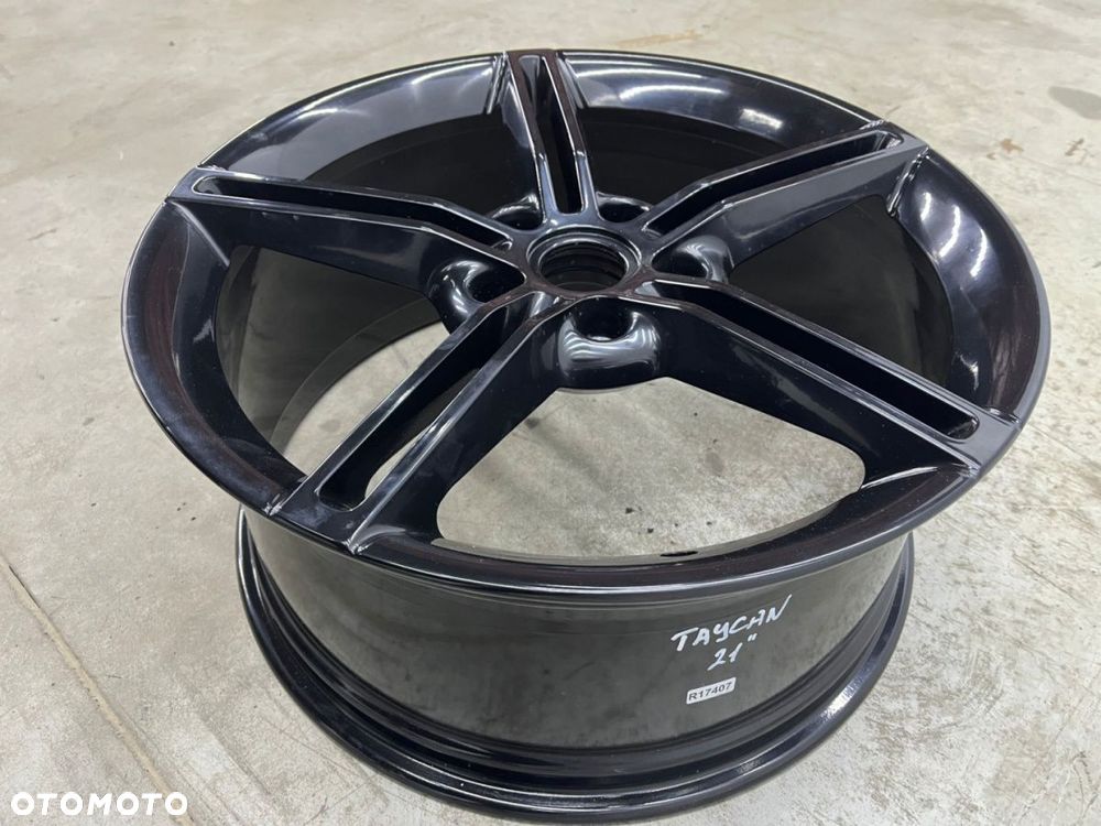 Felga Porsche Taycan 9,5jx21 H2 ET60 5x130 pojedyncza sztuka 21 cali oryginalna 9j1601025aa - 7