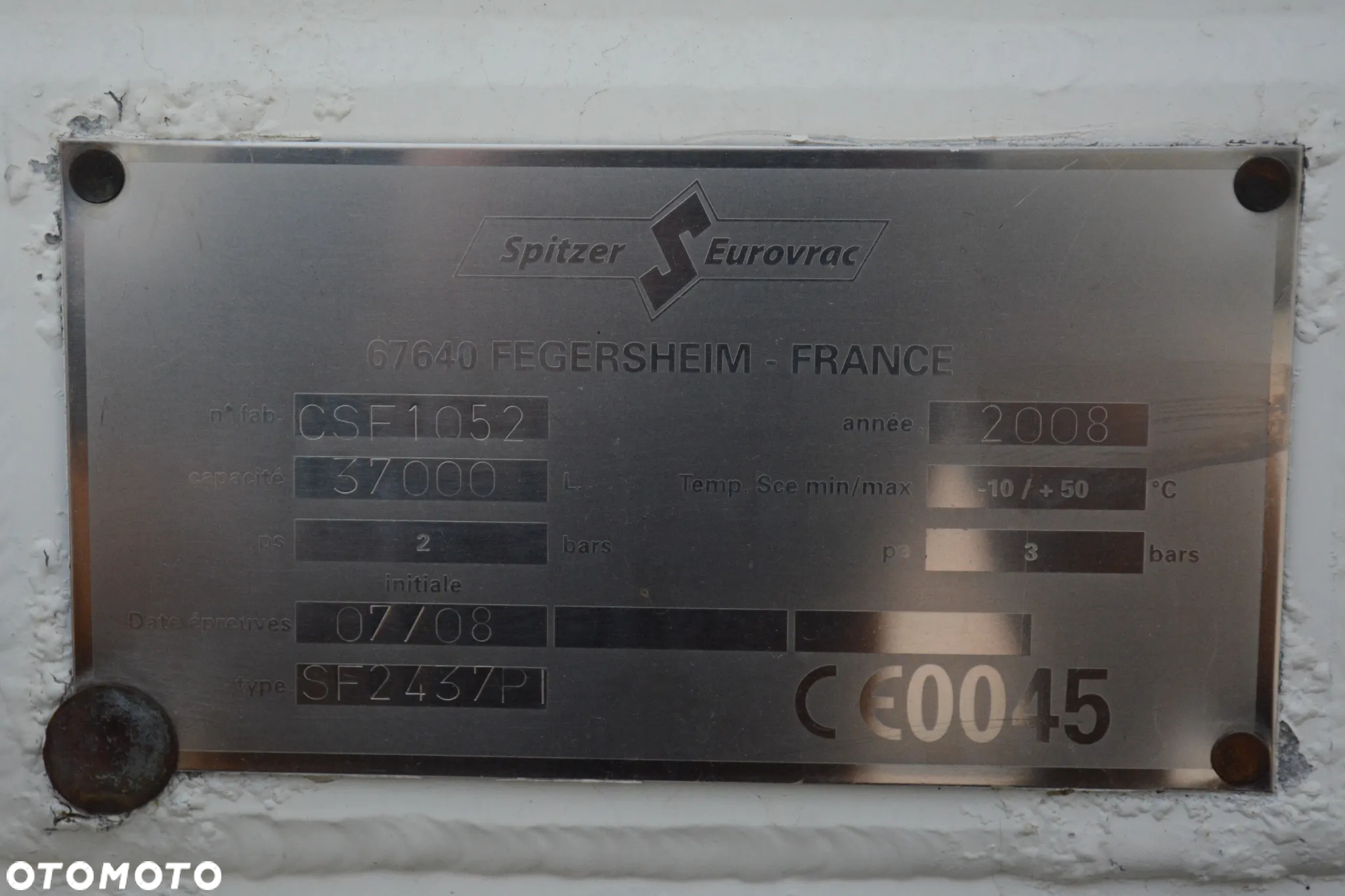 Spitzer SF 2437 PI / Cementonaczepa / 2008r / 37000l / 3 komorowa / Bardzo dobry stan - 18