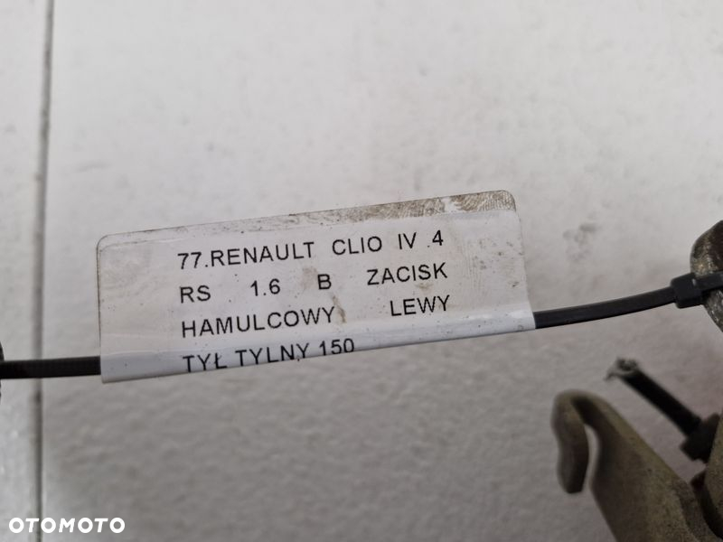 RENAULT CLIO 4 IV RS 1.6 B ZACISK HAMULCOWY LEWY TYŁ TYLNY JARZMO - 7